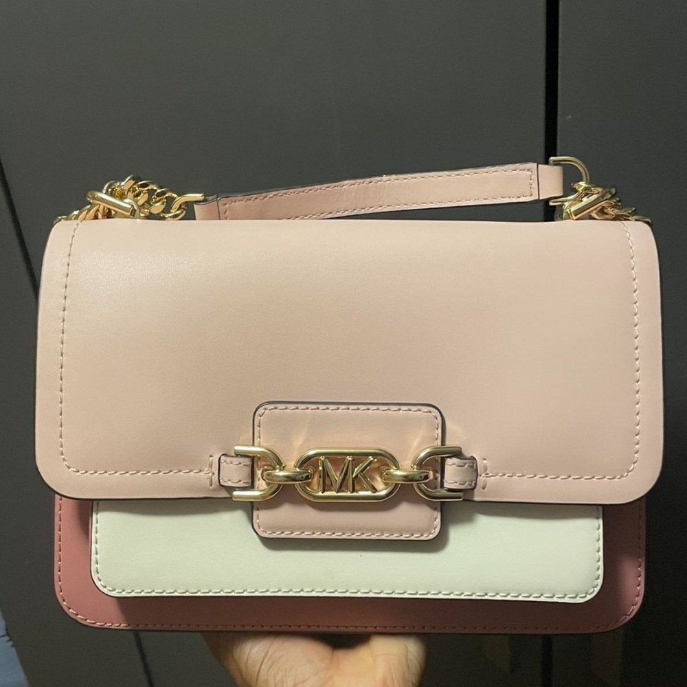 Michael Kors Pink and Cream Crossbody Bag